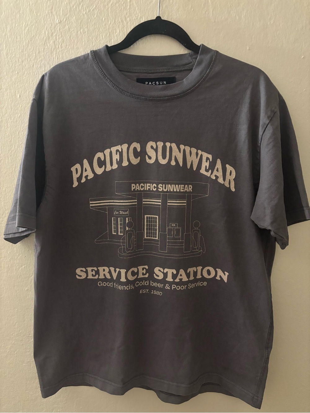 Pacsun Pacific Sunwear Gray Boxy Graphic Tee